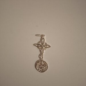 Colgante doble protección plata